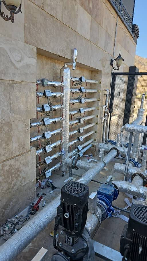 Bruntab energy meters installed on central boiler and chiller circuits